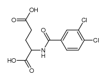 2-(3,4-dichlorobenzamido)pentanedioic acid Structure