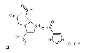 ruthenium chloride-DMSO(2)-4-nitroimidazole(2) Structure