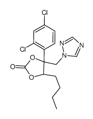 (4S,5R)-5-butyl-4-(2,4-dichlorophenyl)-4-(1,2,4-triazol-1-ylmethyl)-1,3-dioxolan-2-one Structure