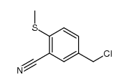 3-cyano-4-methylthiobenzyl chloride结构式