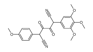 2-(4-methoxyphenyl)-5-(3,4,5-trimethoxyphenyl)-3,4-dioxoadiponitrile Structure