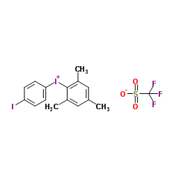 (4-Iodphenyl)mesityliodonium triflate structure