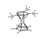 (pentamethylcyclopentadienyl)(1,2,4-tris(trimethylsilyl)cyclopentadienyl)iron Structure