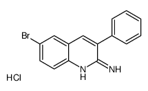 2-Amino-6-bromo-3-phenylquinoline hydrochloride Structure