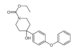 Ethyl 4-hydroxy-4-(4-phenoxyphenyl)-1-piperidinecarboxylate Structure