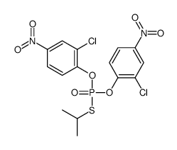 2-chloro-1-[(2-chloro-4-nitrophenoxy)-propan-2-ylsulfanylphosphoryl]oxy-4-nitrobenzene Structure