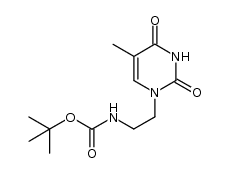 Boc-thyminyl-1-ethylamine结构式