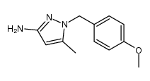 1-(4-methoxybenzyl)-5-methyl-1H-pyrazol-3-amine结构式