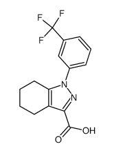 1-(3-trifluoromethylphenyl)-4,5,6,7-tetrahydroindazole-3-carboxylic acid Structure