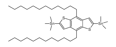 4,8-didodecyl-2,6-bis-trimethylstannanyl-benzo[1,2-b,4,5-b']dithiophene structure