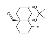 (4S,6aS,10R,10aR)-2,2,10-trimethylhexahydro-4,10a-methanobenzo[d][1,3]dioxocine-6a(4H)-carbaldehyde Structure