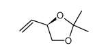 (R)-1,2-O-isopropylidene-3-butene-1,2-diol结构式