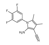 2-amino-4,5-dimethyl-1-(3,4,5-trifluorophenyl)pyrrole-3-carbonitrile结构式