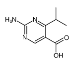 2-amino-4-isopropylpyrimidine-5-carboxylic acid Structure