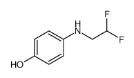 4-(2,2-difluoroethylamino)phenol结构式