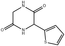 3-(2-thienyl)piperazine-2,5-dione structure