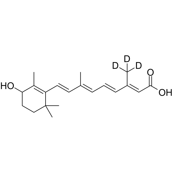 4-Hydroxyretinoic acid-d3 Structure