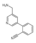 2-[5-(aminomethyl)pyridin-3-yl]benzonitrile结构式