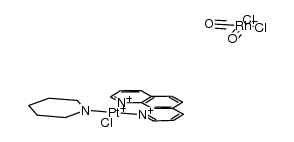 {Pt(phen)(pip)Cl}{Rh(CO)2Cl2}结构式