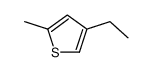 4-ethyl-2-methylthiophene Structure