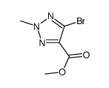 Methyl 5-bromo-2-methyl-2H-1,2,3-triazole-4-carboxylate structure