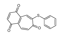 6-phenylsulfanylbenzo[7]annulene-1,4,7-trione结构式