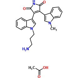 Bisindolylmaleimide VIII acetate Structure