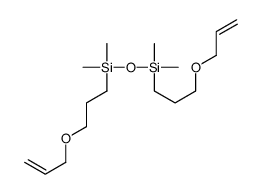 [dimethyl(3-prop-2-enoxypropyl)silyl]oxy-dimethyl-(3-prop-2-enoxypropyl)silane结构式