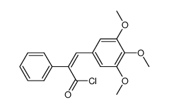 α-phenyl-3,4,5-trimethoxy-cinnamoyl chloride结构式