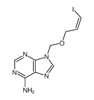 6-amino-9-(((-3-iodo-2-propenyl)oxy)methyl)purine picture