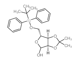 5-O-tert-Butyldiphenylsilyl-2,3-O-isopropylidene-D-ribofuranose Structure