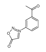 3-[4-acetyl]phenyl sydnone结构式