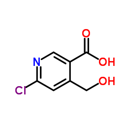 6-Chloro-4-(hydroxymethyl)nicotinic acid Structure