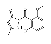 2-(2,6-dimethoxybenzoyl)-5-methyl-1H-pyrazol-3-one Structure