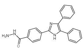 2-(4-(HYDRAZINOCARBONYL)PHENYL)-4,5- DIPHENYLIMIDAZOLE*结构式