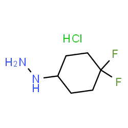 (4,4-difluorocyclohexyl)hydrazine hydrochloride structure