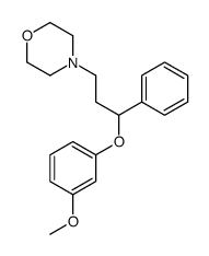 4-[3-(3-methoxyphenoxy)-3-phenylpropyl]morpholine Structure