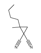 2-Butyl-2-methyl-1,1-cyclopropanedicarbonitrile结构式