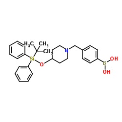 (4-((4-((tert-butyldiphenylsilyl)oxy)piperidin-1-yl)Methyl)phenyl)boronic acid picture