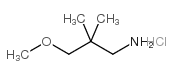 3-METHOXY-2,2-DIMETHYLPROPYLAMINE Structure