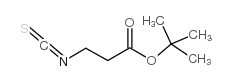 3-异硫代氰酰基丙酸叔丁酯结构式