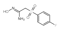 2-(4-fluorobenzenesulfonyl)acetamide oxime structure