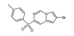 6-bromo-3-[(4-methylphenyl)sulfonyl]pyrrolo[1,2-c]pyrimidine结构式