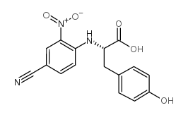 (S)-N-(4-CYANO-2-NITRO-PHENYL)-L-TYROSINE Structure