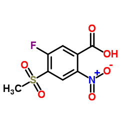 5-Fluoro-4-(methylsulfonyl)-2-nitrobenzoic acid结构式