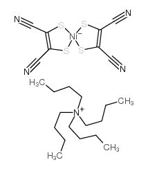 四正丁基铵双(马来二腈基二硫烯)镍结构式