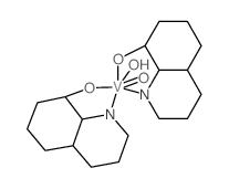 Vanadium, oxohydroxybis(8-quinolinolato)- structure