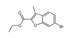 ethyl 6-bromo-3-methylbenzofuran-2-carboxylate结构式