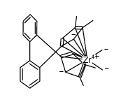 [2,2'-biphenyldiylbis(3,4-diphenyl-1-cyclopentadienyl)]zirconium dimethyl结构式