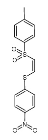 1-methyl-4-[[(Z)-2-[(4-nitrophenyl)sulfanyl]vinyl]sulfonyl]benzene Structure